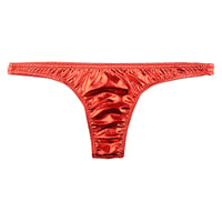 ユニセックス メタリック輝きTバックショーツ ユニセックス 股浅デザイン 720054