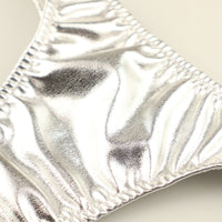 ユニセックス メタリック輝きTバックショーツ ユニセックス 股浅デザイン 720054