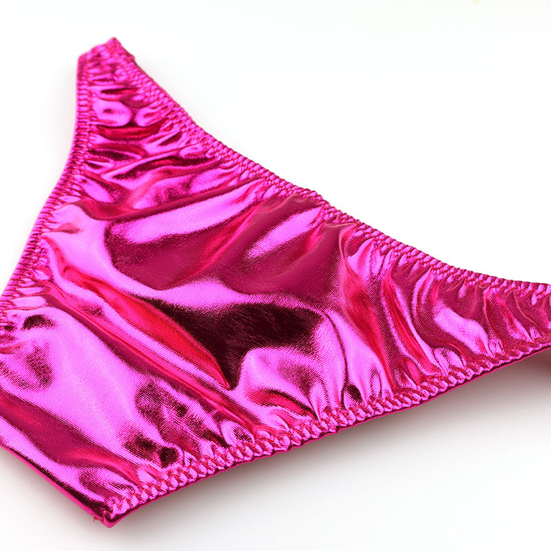 ユニセックス メタリック輝きハーフバックショーツ ユニセックス 股浅デザイン 720055