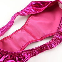 ユニセックス メタリック輝きハーフバックショーツ ユニセックス 股浅デザイン 720055