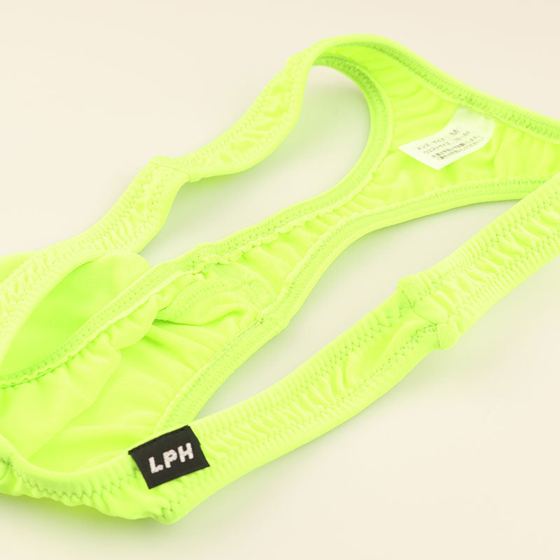 メンズ E6000生地 メンズTバックビキニ 上向き3Dポーチ ローライズ 720058