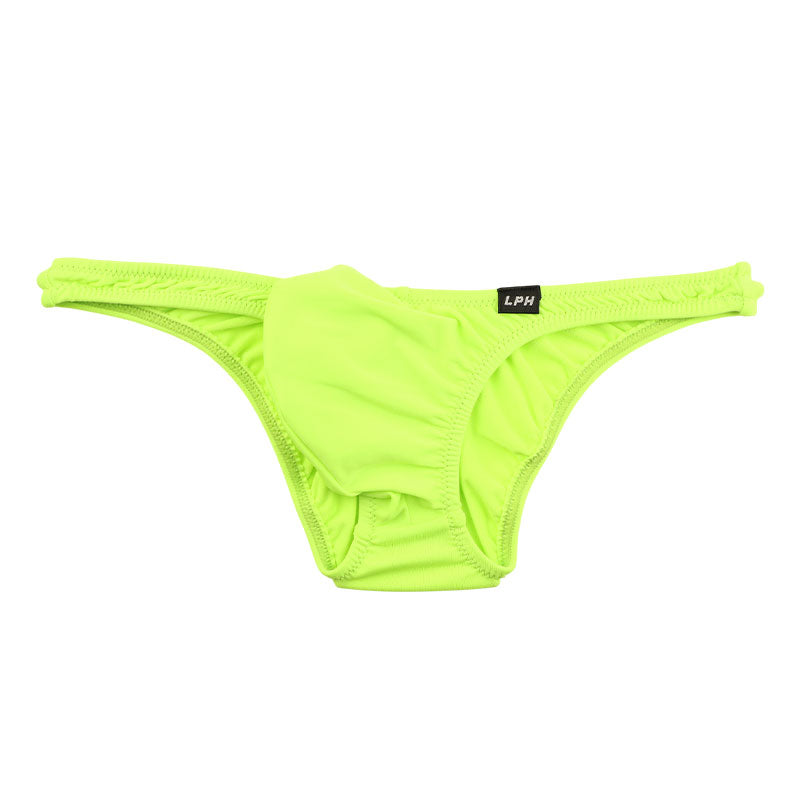 メンズ E6000生地 メンズハーフバックビキニ 上向き3Dポーチ ローライズ 720059