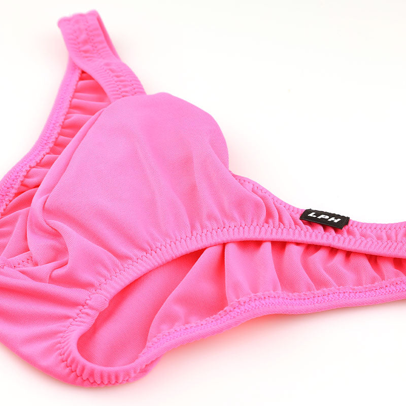 メンズ E6000生地 メンズハーフバックビキニ 上向き3Dポーチ ローライズ 720059