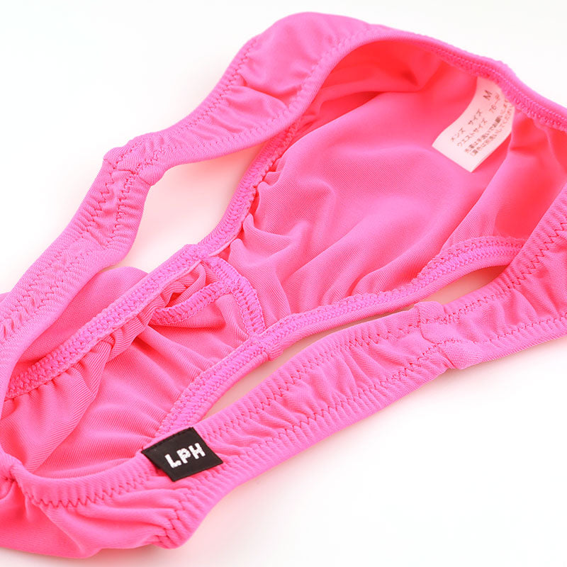 メンズ E6000生地 メンズハーフバックビキニ 上向き3Dポーチ ローライズ 720059