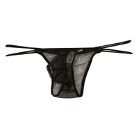 メンズ 透け感 ミストラメ 極小ビキニショーツ サイドループゴム デザイン ハーフバック 720068