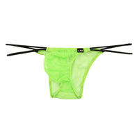 メンズ 透け感 ミストラメ 極小ビキニショーツ サイドループゴム デザイン ハーフバック 720068