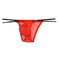 メンズ 透け感 ミストラメ 極小ビキニショーツ サイドループゴム デザイン ハーフバック 720068