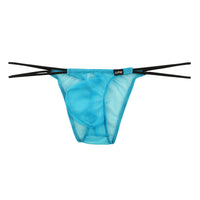 メンズ 透け感 ミストラメ 極小ビキニショーツ サイドループゴム デザイン ハーフバック 720068