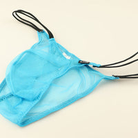 メンズ 透け感 ミストラメ 極小ビキニショーツ サイドループゴム デザイン ハーフバック 720068