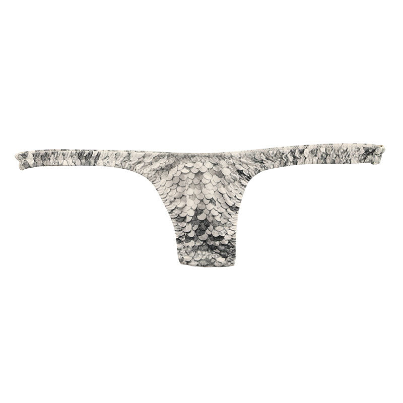 ユニセックス スパンコールプリント 上品微光沢ユニセックス極小Tバック 720074