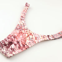 ユニセックス スパンコールプリント 上品微光沢ユニセックス極小Tバック 720074