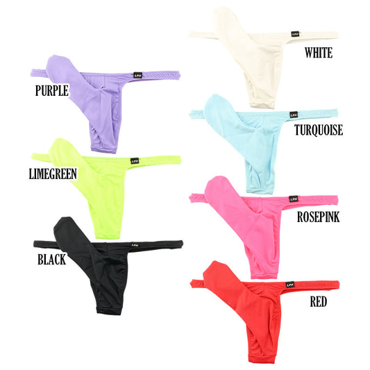Men's T-back Bikini, Made with Highly Stretchy, Smooth E6000 Fabric. Non-Penetrating Design for Firm Support. Sexy and Stylish. Product Number: 721040