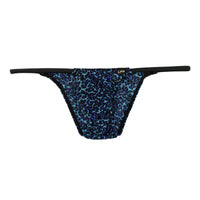 メンズ 立体3Dポーチ メンズ極小ハーフバックビキニ ヒョウ柄 軽量ジョーゼット 721061