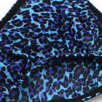 メンズ 立体3Dポーチ メンズ極小ハーフバックビキニ ヒョウ柄 軽量ジョーゼット 721061