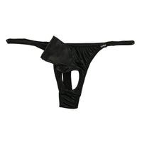 メンズ Tバックビキニ 光沢WET K2S生地 貫通型ゾウさん オープンポーチ 開放感 722010