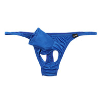 メンズ Tバックビキニ 光沢WET K2S生地 貫通型ゾウさん オープンポーチ 開放感 722010