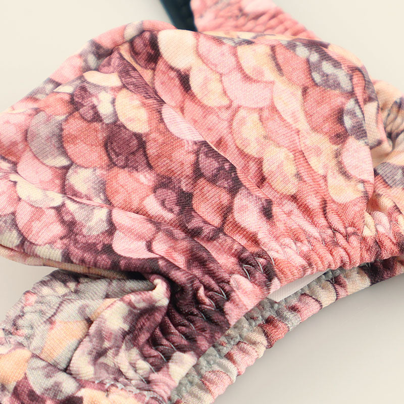 メンズ スパンコール風プリント メンズTバック 極小ビキニ 3Dポーチ 722034