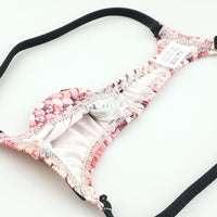 メンズ スパンコール風プリント メンズTバック 極小ビキニ 3Dポーチ 722034