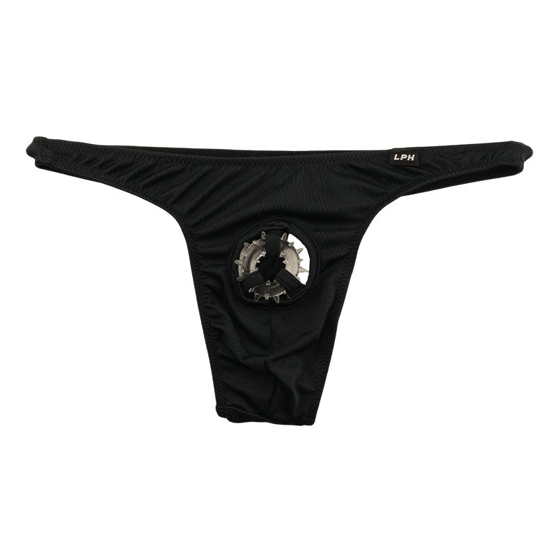 メンズ 発色抜群E6000生地×ソフトシリコンリング メンズTバックビキニ 723006