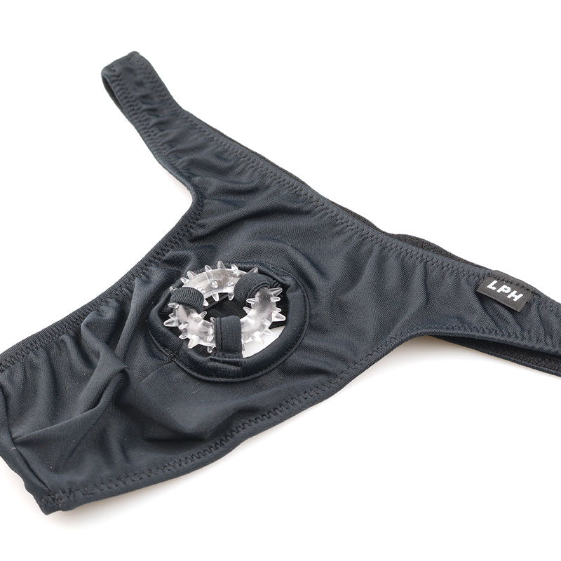 メンズ 発色抜群E6000生地×ソフトシリコンリング メンズTバックビキニ 723006