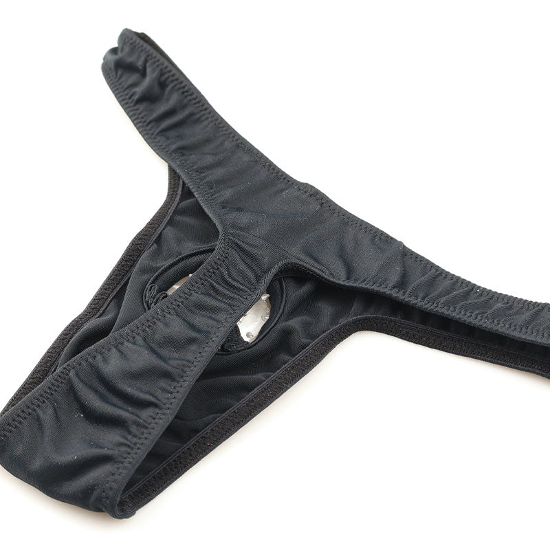 メンズ 発色抜群E6000生地×ソフトシリコンリング メンズTバックビキニ 723006