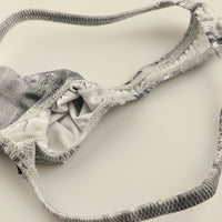 メンズ スタイリッシュ Tバックショーツ 3Dポーチ デニムプリント 快適ストレッチ 723041