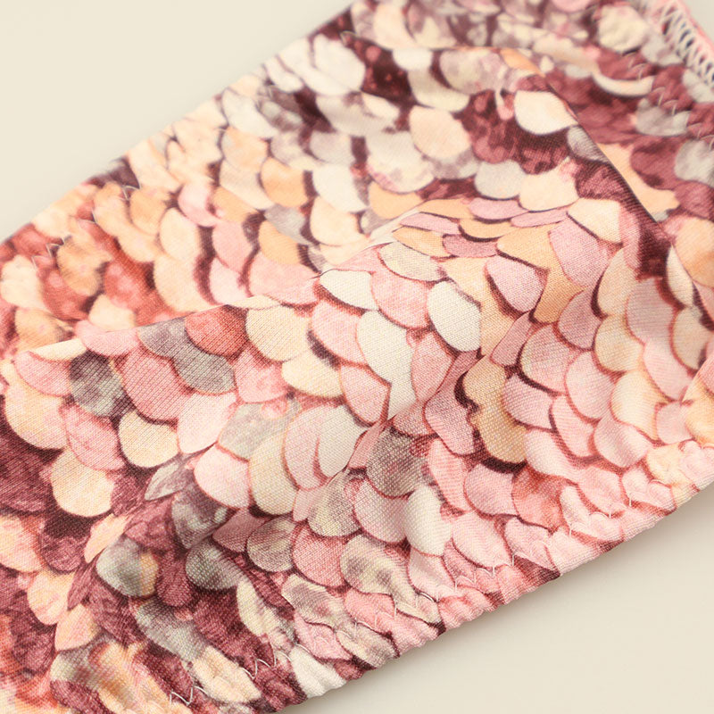 メンズ Tバックビキニ スパンコールプリント ストレッチ生地 脇細デザイン 723047