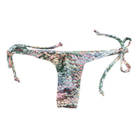 ユニセックス スパンコールプリント 上品微光沢ユニセックス極小脇ヒモTバック 723055