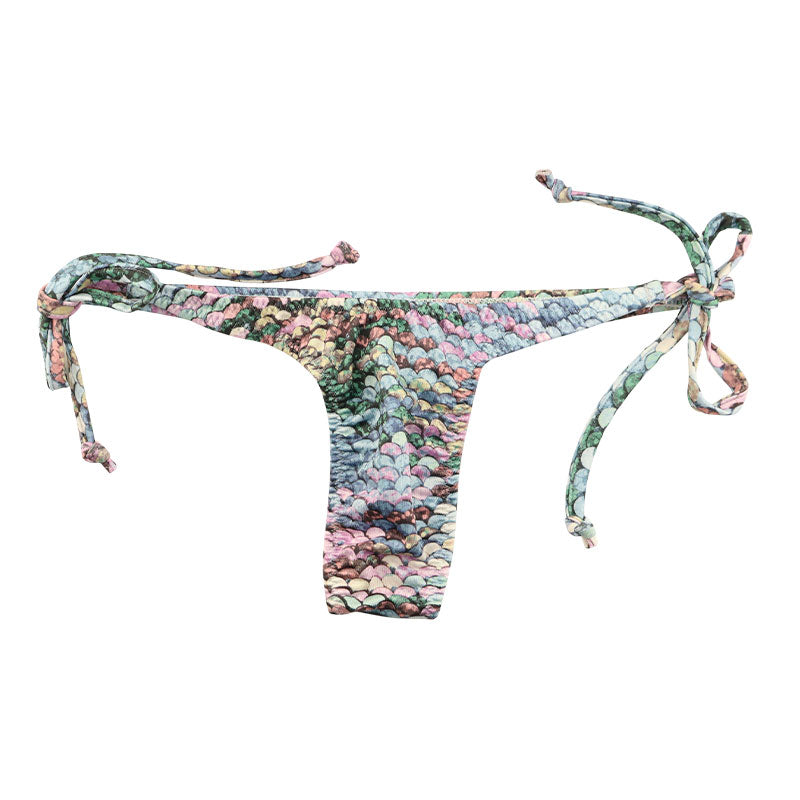 ユニセックス スパンコールプリント 上品微光沢ユニセックス極小脇ヒモTバック 723055