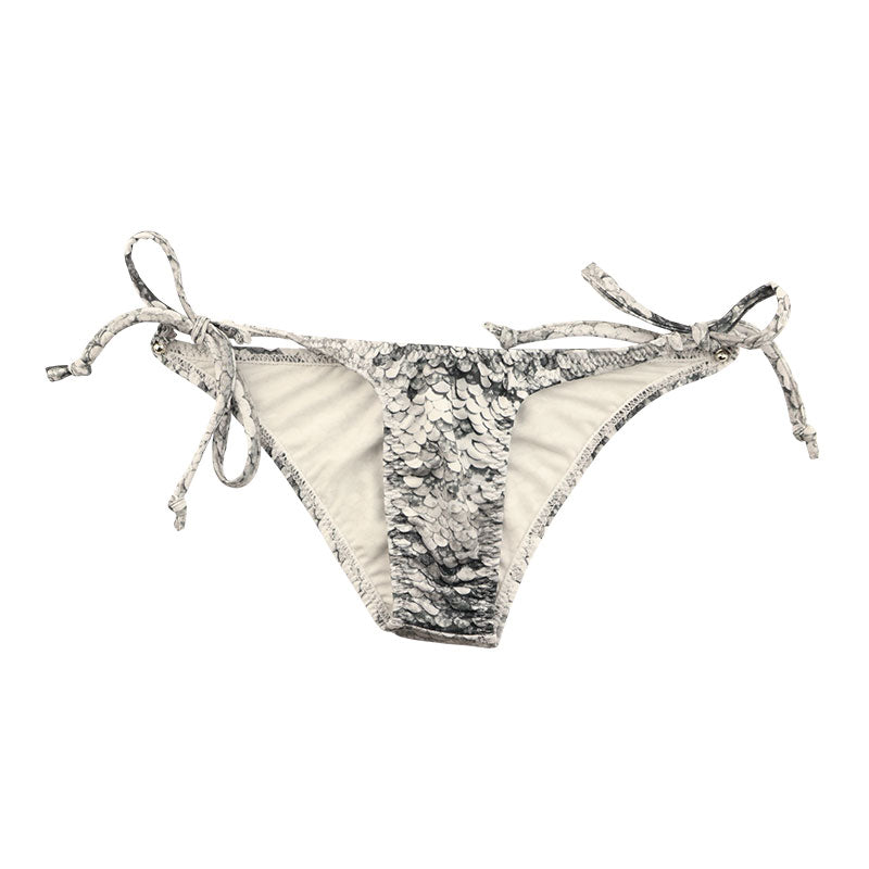 ユニセックス スパンコールプリント 上品微光沢ユニセックス極小脇ヒモハーフバック 723056