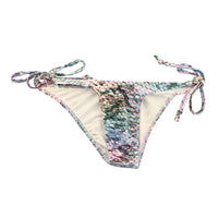 ユニセックス スパンコールプリント 上品微光沢ユニセックス極小脇ヒモハーフバック 723056