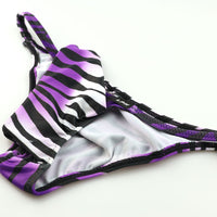 メンズ ハーフバックビキニ ゼブラ柄 アニマルプリント 上向き立体ポーチ シャープデザイン 下着 723061