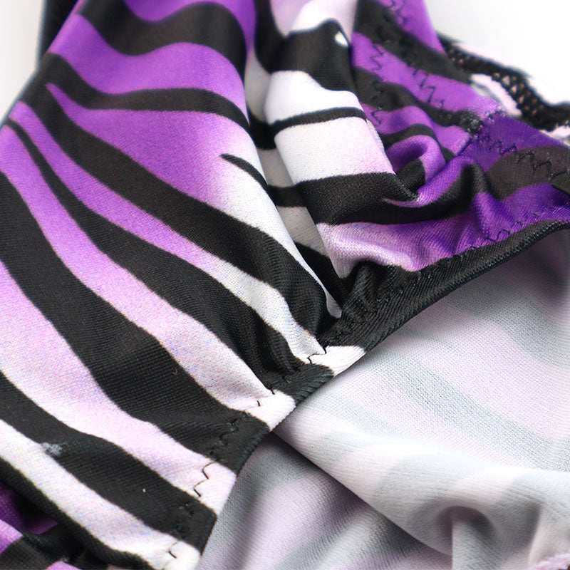 メンズ ハーフバックビキニ ゼブラ柄 アニマルプリント 上向き立体ポーチ シャープデザイン 下着 723061