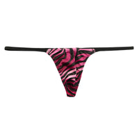 ユニセックス SLKS生地シルキーストレッチ ゼブラプリント nanoビキニ Tバック 723064