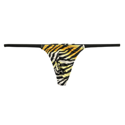 ユニセックス SLKS生地シルキーストレッチ ゼブラプリント nanoビキニ Tバック 723064