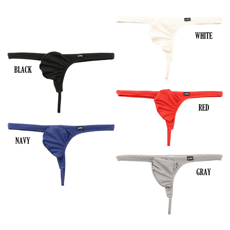 Men's Tight-Fit Stretchy MFS Fabric 3D Pouch G-string Bikini 819044