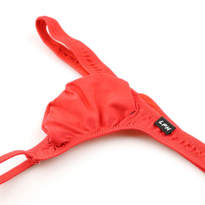 Men's Tight-Fit Stretchy MFS Fabric 3D Pouch G-string Bikini 819044