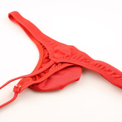 Men's Tight-Fit Stretchy MFS Fabric 3D Pouch G-string Bikini 819044
