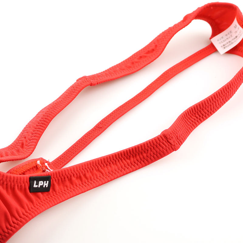 Men's Tight-Fit Stretchy MFS Fabric 3D Pouch G-string Bikini 819044