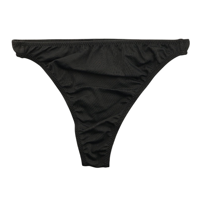 ユニセックス しっとりなめらかなMFSストレッチ生地 Tバック 深履き 一枚仕立て フラット仕様 シンプル 820029