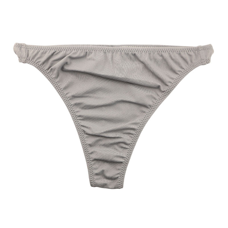 ユニセックス しっとりなめらかなMFSストレッチ生地 Tバック 深履き 一枚仕立て フラット仕様 シンプル 820029