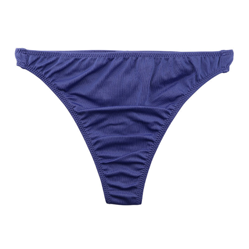 ユニセックス しっとりなめらかなMFSストレッチ生地 Tバック 深履き 一枚仕立て フラット仕様 シンプル 820029