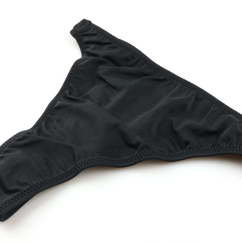 ユニセックス しっとりなめらかなMFSストレッチ生地 Tバック 深履き 一枚仕立て フラット仕様 シンプル 820029