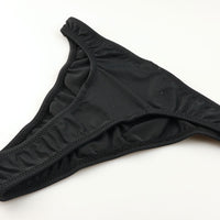 ユニセックス しっとりなめらかなMFSストレッチ生地 Tバック 深履き 一枚仕立て フラット仕様 シンプル 820029