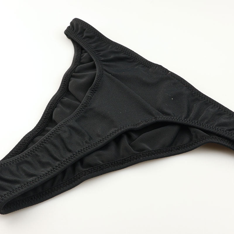 ユニセックス しっとりなめらかなMFSストレッチ生地 Tバック 深履き 一枚仕立て フラット仕様 シンプル 820029