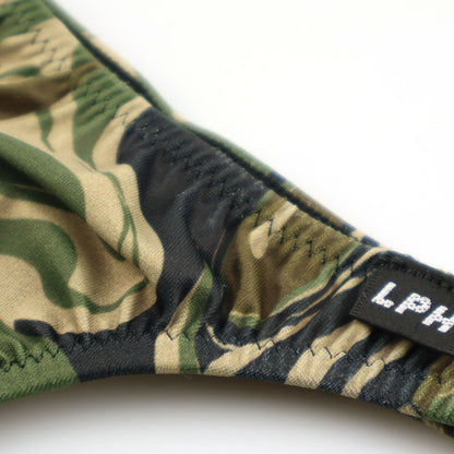 Men's Otherworldly Minimal T-back Bikini in Silky Camouflage Print SLKS Fabric 820035