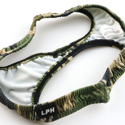 Men's Otherworldly Minimal T-back Bikini in Silky Camouflage Print SLKS Fabric 820035