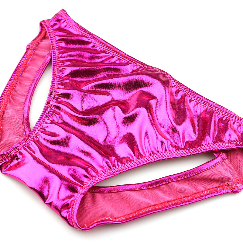 Unisex O-back with glossy metallic fabric 822011