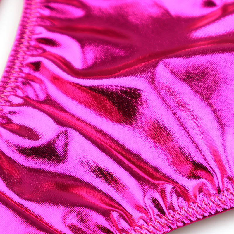 Unisex O-back with glossy metallic fabric 822011