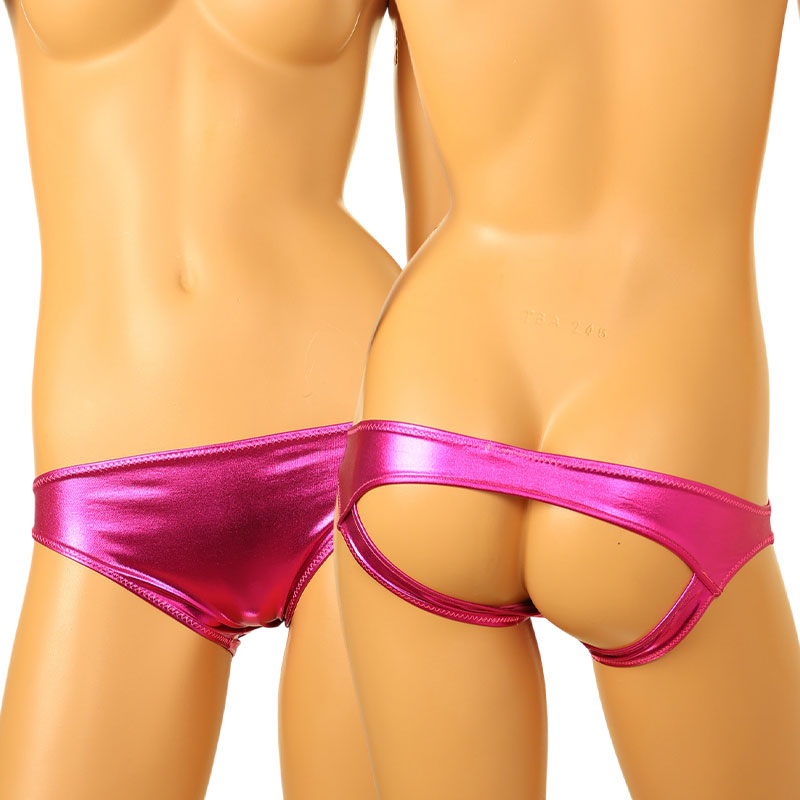 Unisex O-back with glossy metallic fabric 822011